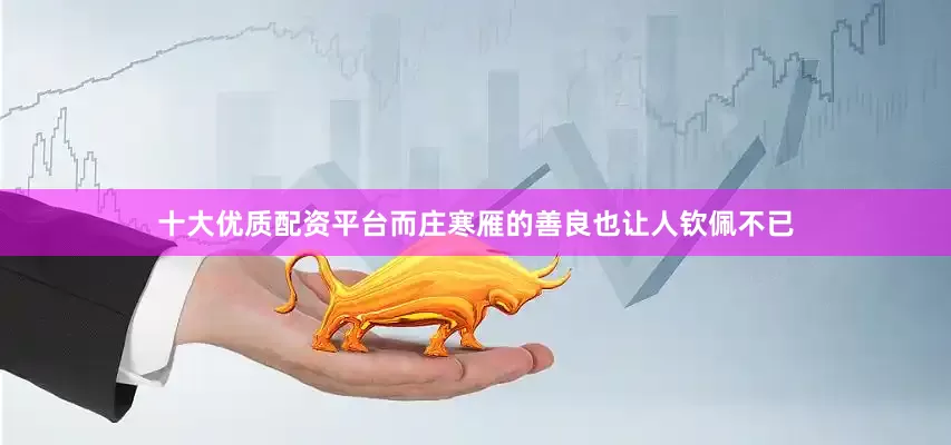 十大优质配资平台而庄寒雁的善良也让人钦佩不已