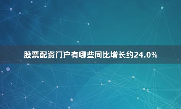 股票配资门户有哪些同比增长约24.0%